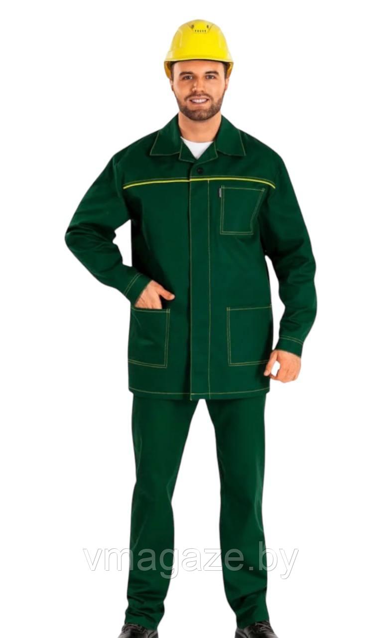 Костюм рабочий Байкал-1 с брюками (цвет зеленый) - фото 1 - id-p216211428