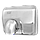Сушилка для рук автоматическая Puff-8843 (2,3 кВт) антивандальная, нержавейка, фото 3