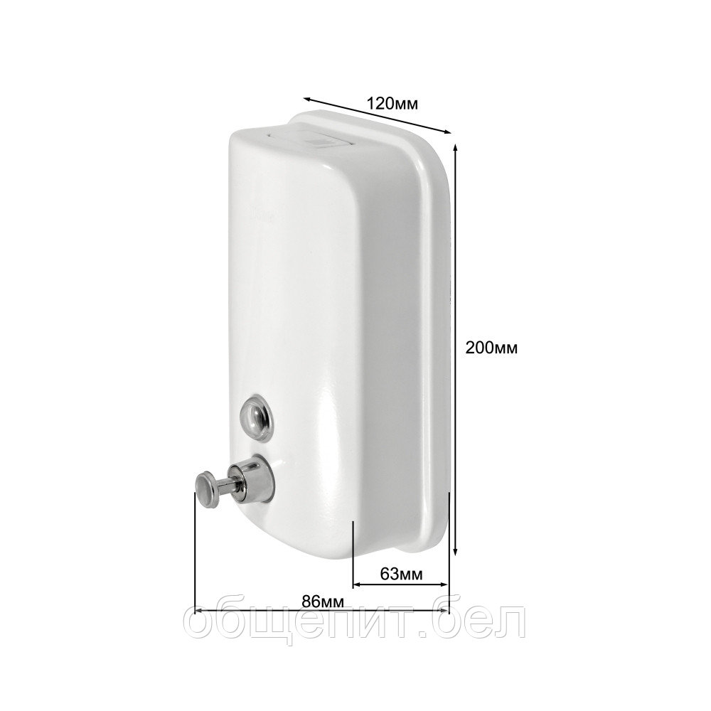 Дозатор для жидкого мыла Puff-8615W нержавейка, 1000мл (белый) - фото 8 - id-p216212671