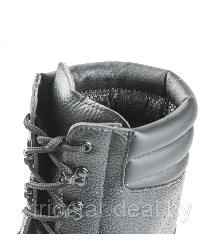Берцы (ботинки) кожаные 65 (лето/деми, цвет черный) - фото 3 - id-p216219645