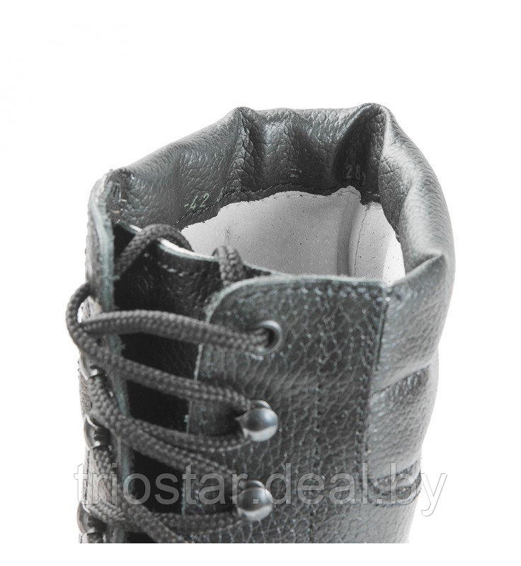 Берцы (ботинки) кожаные 65К (лето/деми, цвет черный) - фото 3 - id-p216219647