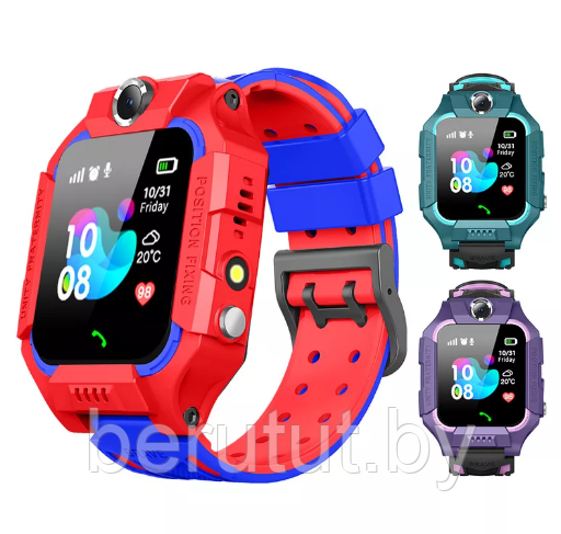 Смарт часы умные детские с GPS с камерой и SIM картой Smart Baby Watch Q19/Z7 - фото 1 - id-p216227494