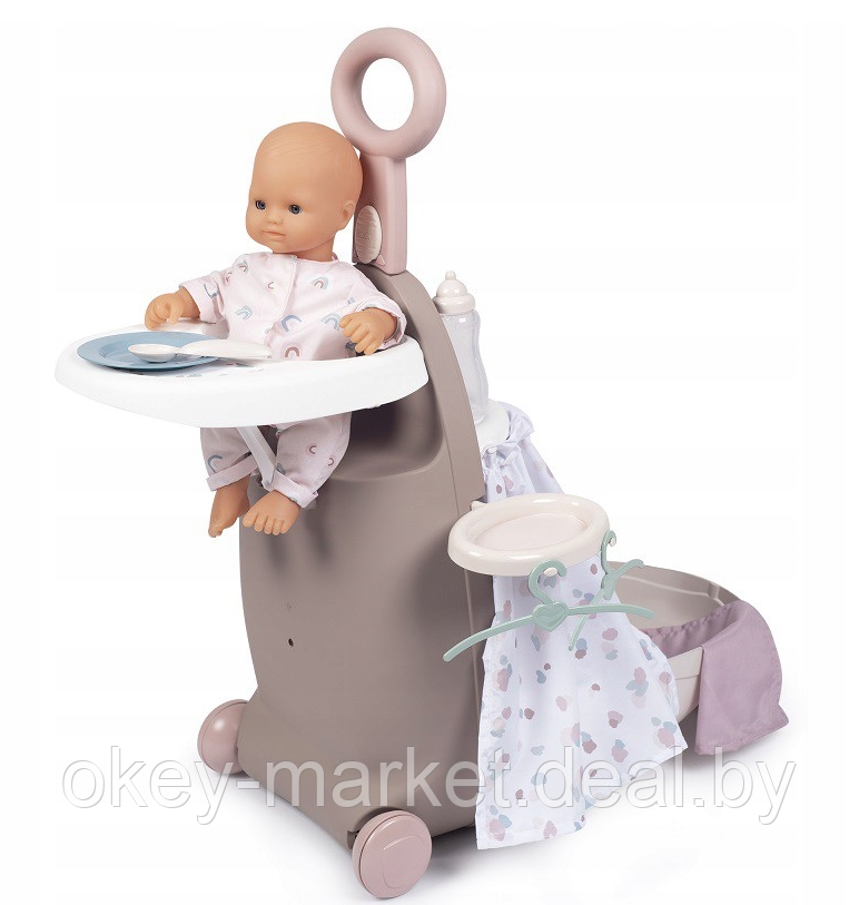 Игровой набор Smoby Baby Nurse Чемодан с кроваткой для куклы 220374, фото 2