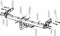 Прицепное устройство (фаркоп) Hyundai Tucson 3 (2015 - 2020) 90909A