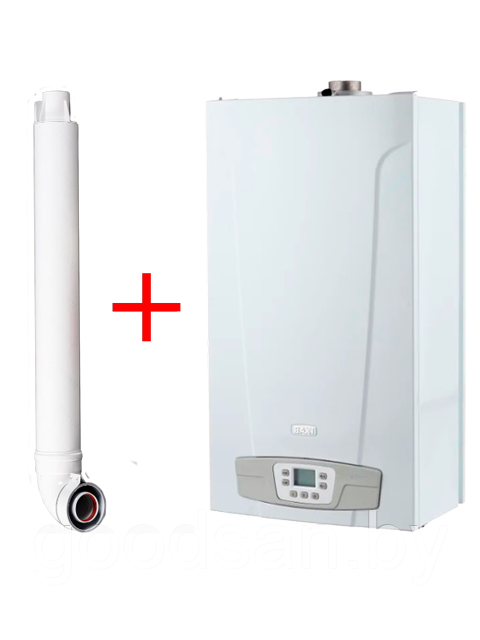 Газовый двухконтурный котел BAXI ECO-4S 24F+дымоход