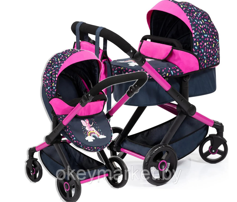 Коляска для куклы Bayer Design XEO 2в1 17080AA, фото 2