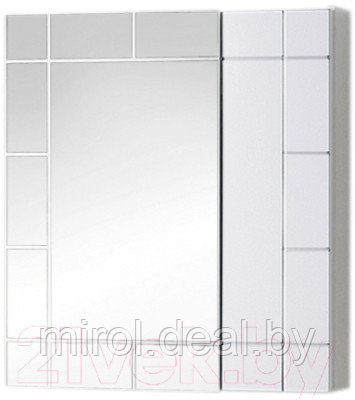 Шкаф с зеркалом для ванной Акваль Анна 60 / АННА.04.60.00.N - фото 1 - id-p216238755