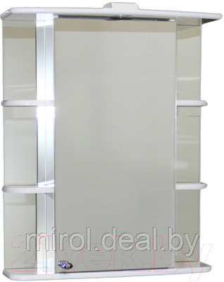 Шкаф с зеркалом для ванной СанитаМебель Камелия-10.65 Д2 - фото 1 - id-p216239962