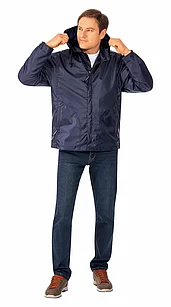 Куртка-ветровка МУССОН ПВХ(цвет темно-синий)