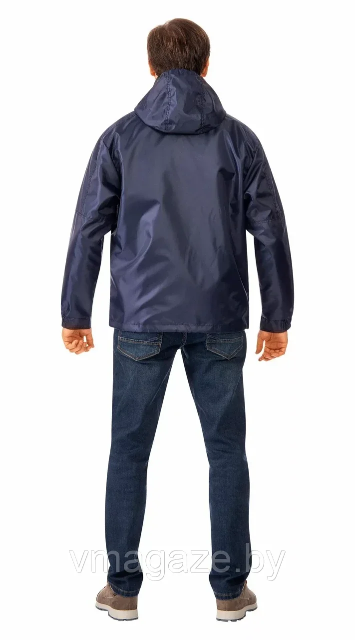 Куртка-ветровка МУССОН ПВХ(цвет темно-синий) - фото 2 - id-p216255073