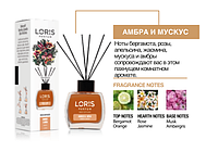 Аромадиффузоры Loris Parfum Reed Diffuser (Амбра и Мускус) - 120 мл.