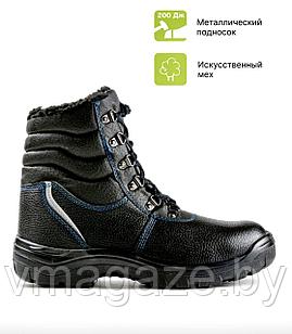 Ботинки с высокими берцами 28М зимние с мет.подноском(цвет черный)