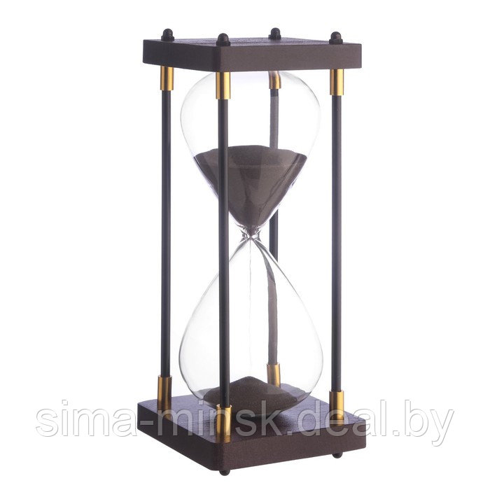 Песочные часы "Бесконечность", на 30 минут, 25 х 9.5 см, песок черный - фото 1 - id-p216255966