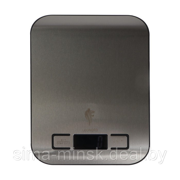 Весы кухонные Leonord LE-1702, электронные, до 5 кг, LCD дисплей, серебристые - фото 1 - id-p216257872