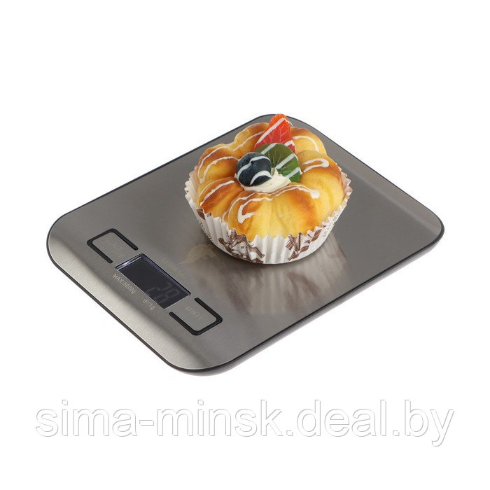 Весы кухонные Leonord LE-1702, электронные, до 5 кг, LCD дисплей, серебристые - фото 5 - id-p216257872