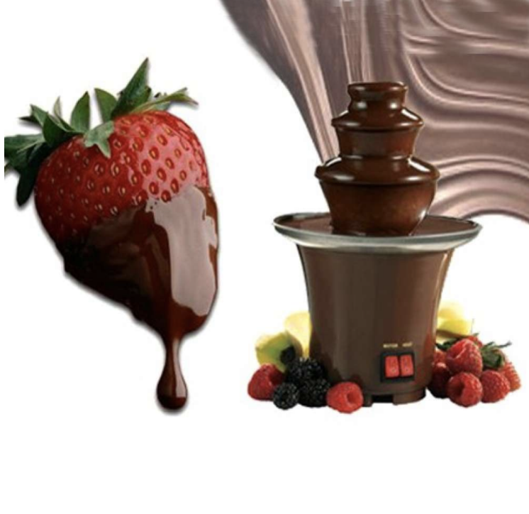 Шоколадный фонтан фондю Chocolate Fondue Fountain Mini - фото 4 - id-p216257949