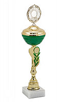 Кубок "Олива" на мраморной подставке с крышкой , высота 45 см,чаша 12 см арт.095-310-120 КЗ120