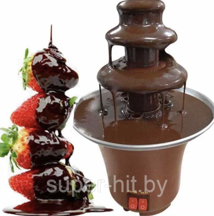 Шоколадный фонтан фондю Chocolate Fondue Fountain Mini - фото 7 - id-p216260071