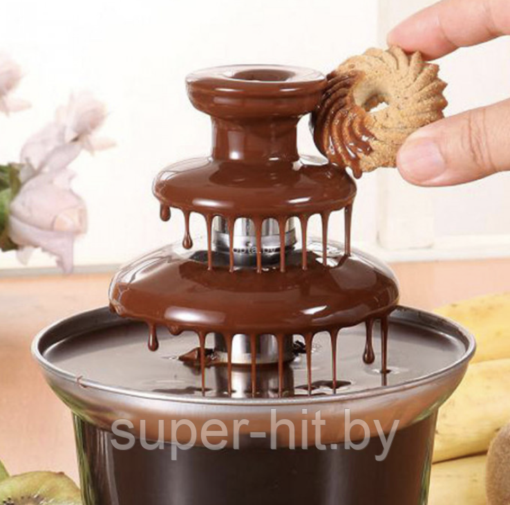 Шоколадный фонтан фондю Chocolate Fondue Fountain Mini - фото 8 - id-p216260071