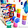 Набор для творчества Рисуем пальчиками Буба (краски 8 цветов по 40 мл., трафарет, раскраска), фото 6