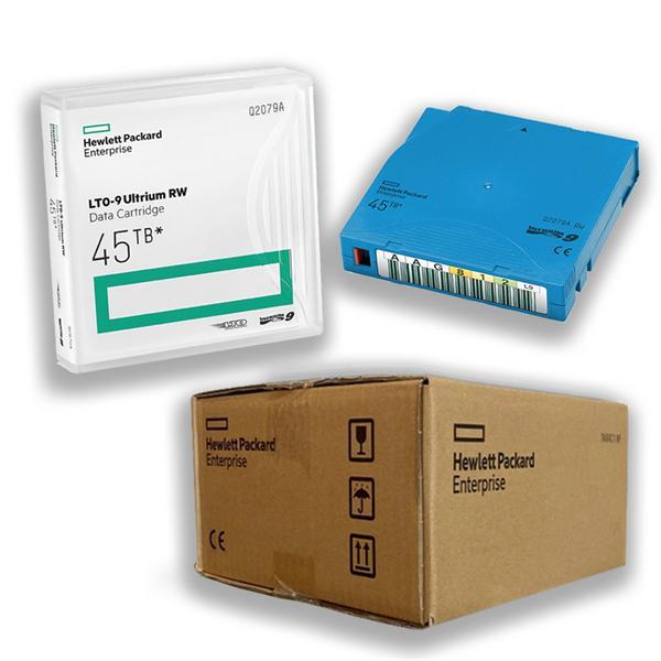 Ленточные картриджи HPE LTO-9 Ultrium 45TB RW Non Custom Labeled 20 Data Cartridges with Cases