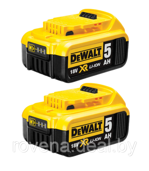 Комплект аккумуляторов DEWALT XR 5Ah 18V DCB184 ОРИГИНАЛ с универсальным зарядным устройством DeWalt DCB115 - фото 4 - id-p216262454