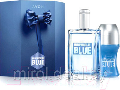 Парфюмерный набор Avon Individual Blue Туалетная вода 50мл+Дезодорант шариковый 50мл - фото 1 - id-p216277876