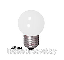 Лампа светодиодная PLED-ECO 1Вт G45 шар 4500К нейтр. бел. E27 для Белт-лайт