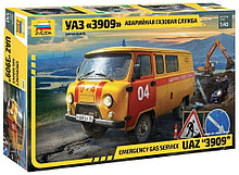 Сборная модель " УАЗ 3909 Аварийная газовая служба",43003