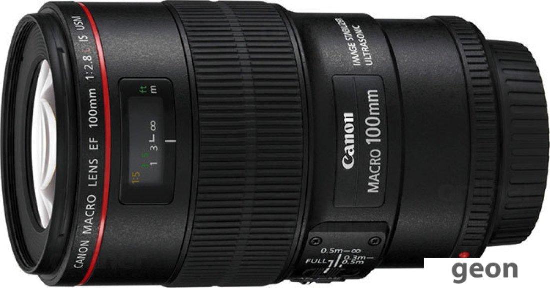 Объектив Canon EF 100mm f/2.8L Macro IS USM - фото 1 - id-p216294680