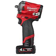 Аккумуляторный субкомпактный импульсный гайковерт Milwaukee M12 FIW38-422X FUEL (3/8") (4933464613), фото 2