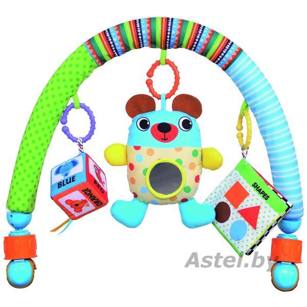 Дуга с игрушками для коляски и автокресла стульчика Biba Toys BP189 Веселый мишка - фото 1 - id-p216309995