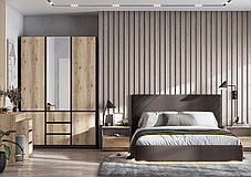 Спальня Прага модульная набор 3 дуб венге/дуб делано фабрика SV-мебель, фото 3
