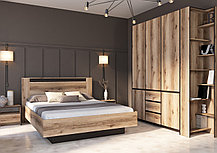 Спальня Прага модульная набор 4 дуб венге/дуб делано фабрика SV-мебель, фото 3
