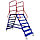 Лестница передвижная разборная ЛР 6.2 (785х2330х2135мм) 6 ступеней, 2 марша, без колес., фото 2
