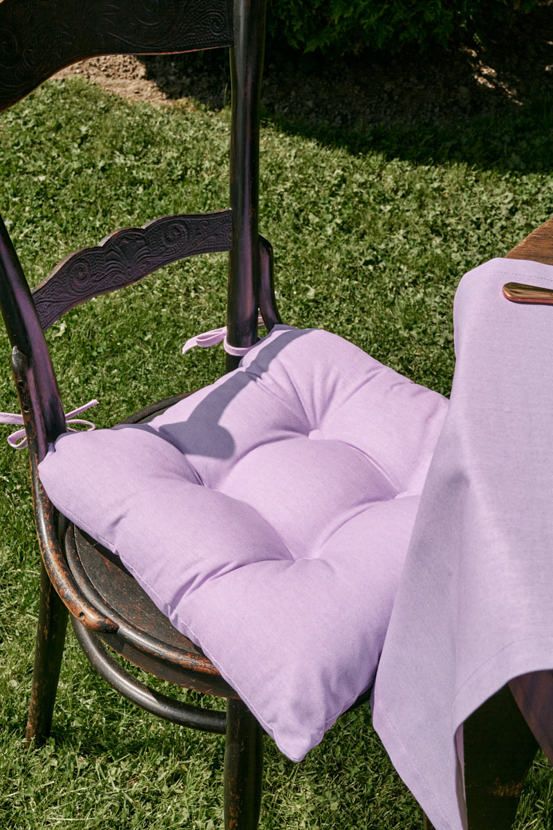 Подушка на стул 40х40 см Фиолетовый