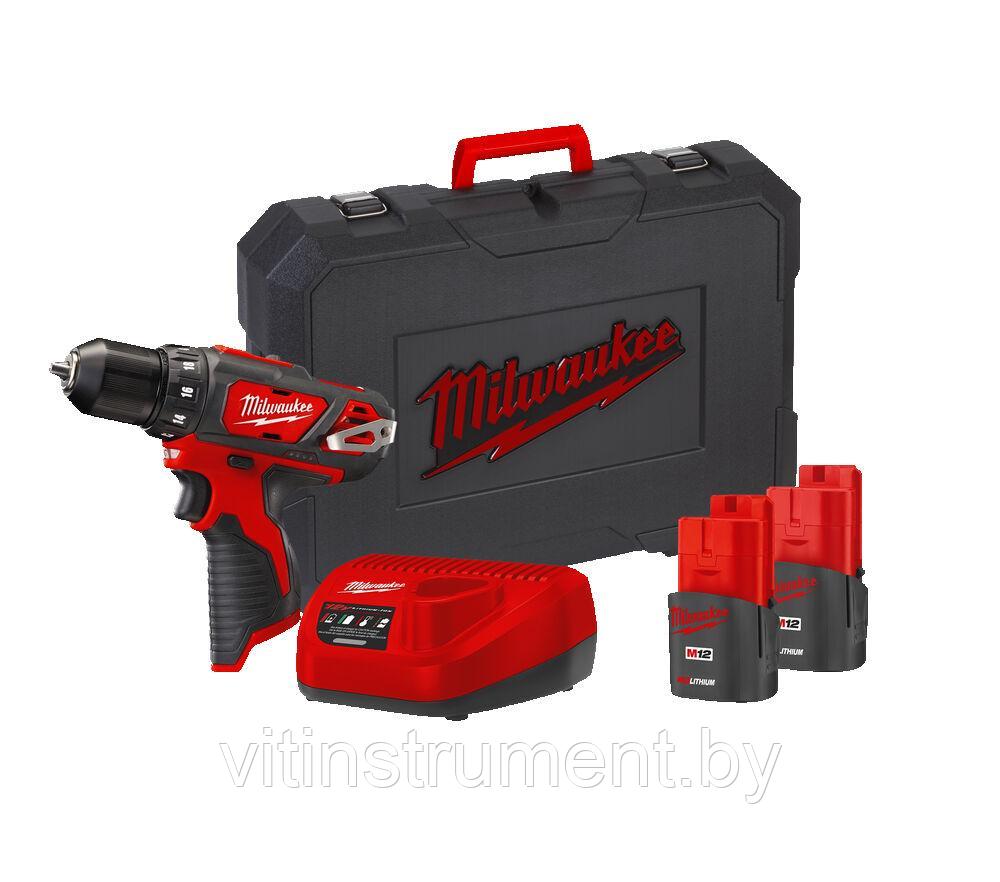  безударная дрель-шуруповерт Milwaukee M12 BDD-202С (Арт .