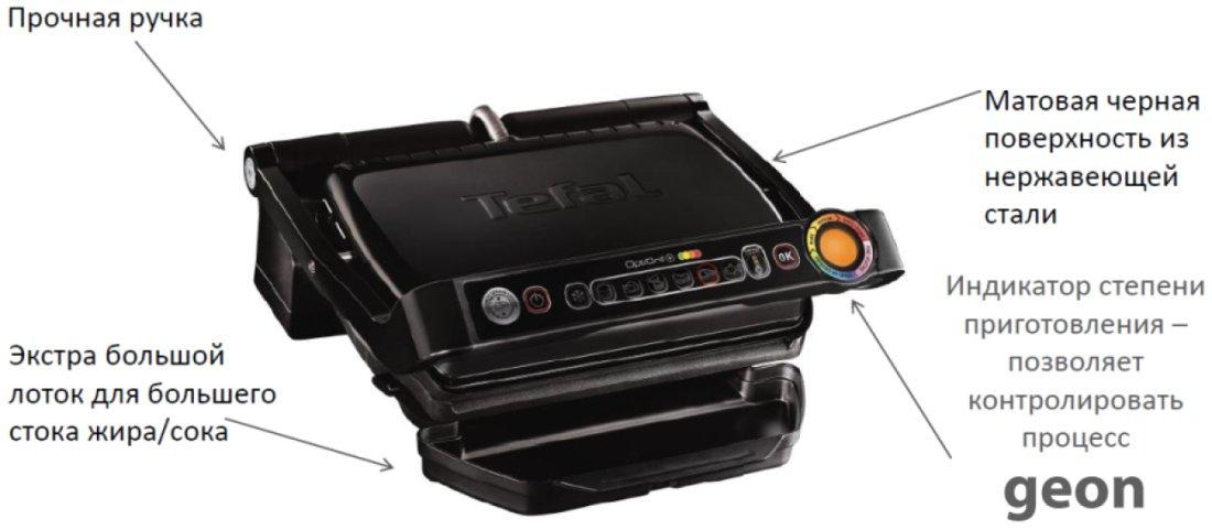 Электрогриль Tefal Optigrill Snacking & Baking GC714834 - фото 3 - id-p216294367