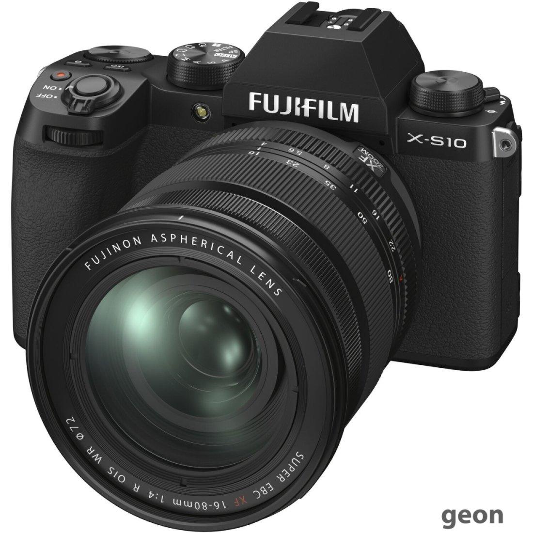 Беззеркальный фотоаппарат Fujifilm X-S10 Kit 16-80mm (черный) - фото 3 - id-p216313729