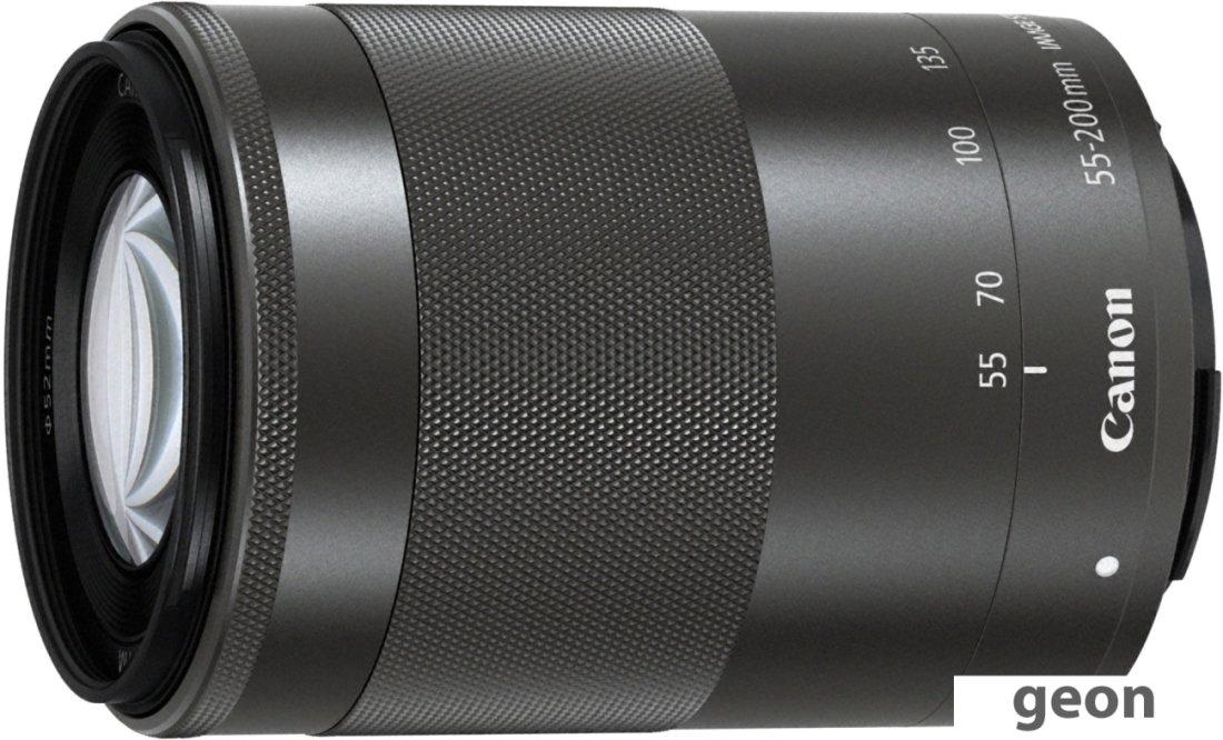 Объектив Canon EF-M 55-200mm f/4.5-6.3 IS STM (черный) - фото 1 - id-p216312564