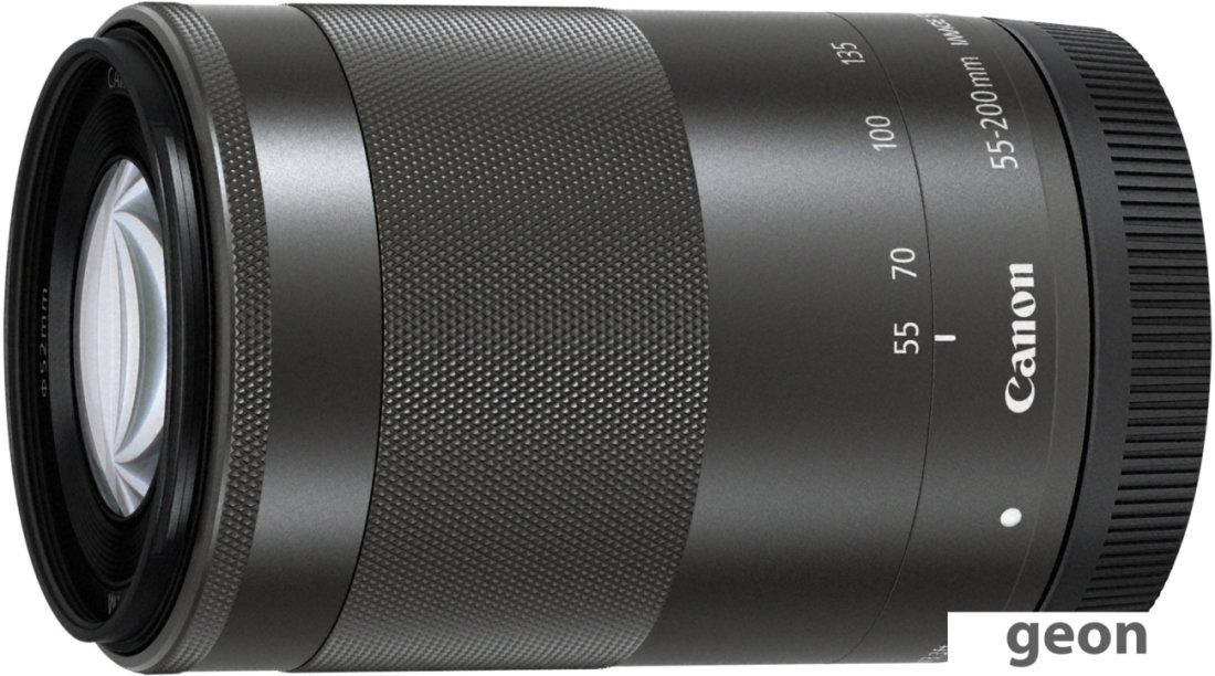 Объектив Canon EF-M 55-200mm f/4.5-6.3 IS STM (черный) - фото 2 - id-p216312564