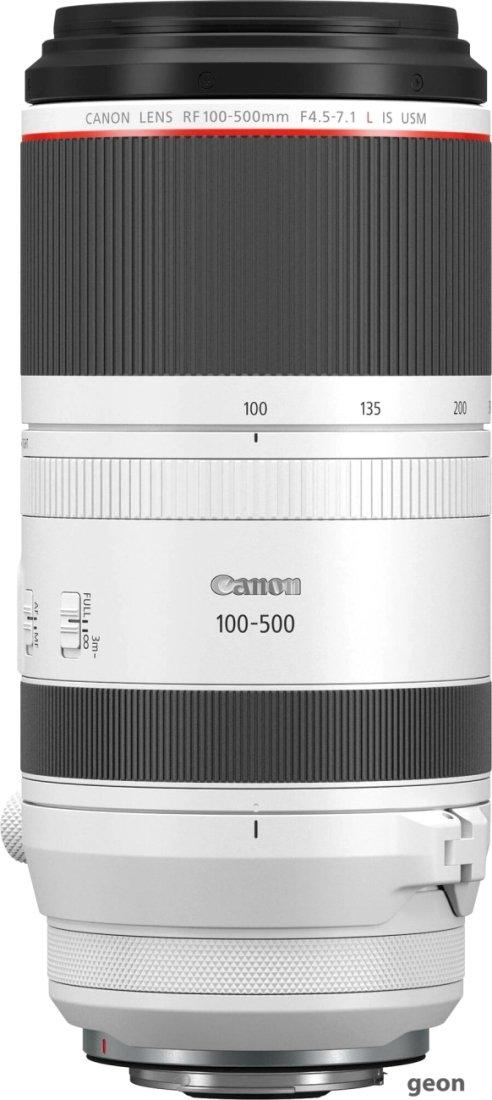 Объектив Canon RF 100-500mm f/4.5-7.1 L IS USM - фото 1 - id-p216313799