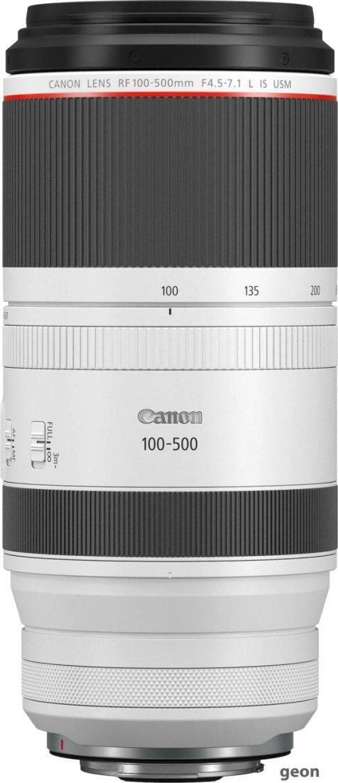 Объектив Canon RF 100-500mm f/4.5-7.1 L IS USM - фото 2 - id-p216313799