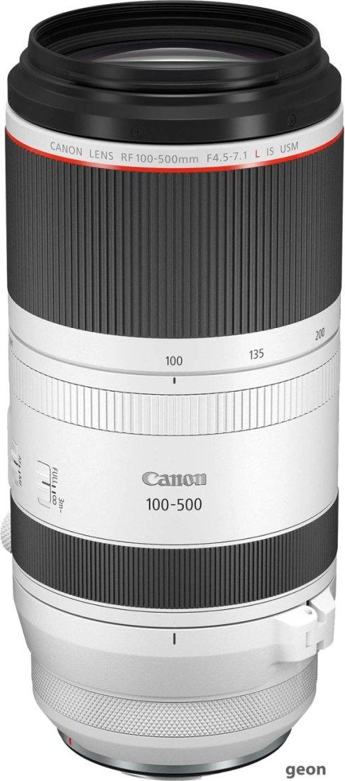 Объектив Canon RF 100-500mm f/4.5-7.1 L IS USM - фото 3 - id-p216313799