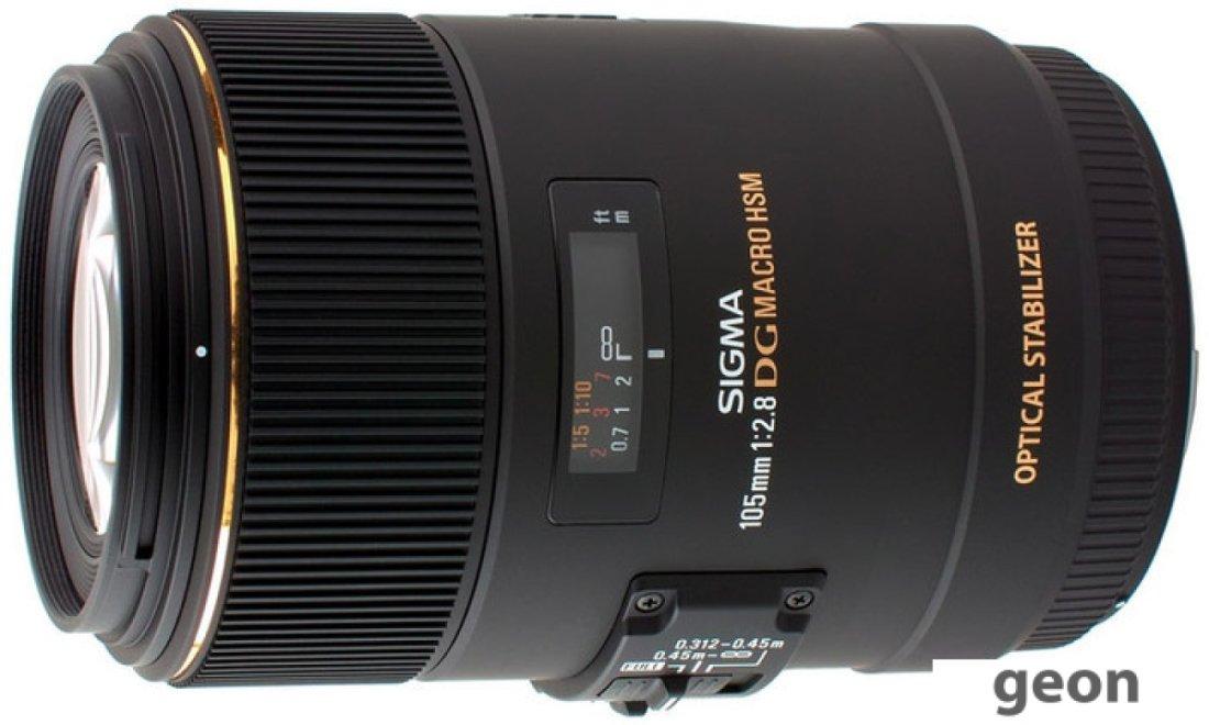 Объектив Sigma 105mm F2.8 EX DG OS HSM MACRO Canon EF - фото 1 - id-p216313800