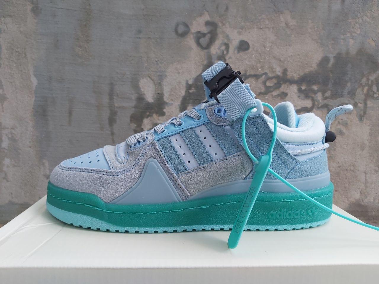 Кроссовки Adidas Forum Low x Bad Bunny blue