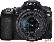 Зеркальный фотоаппарат Canon EOS 90D Kit 18-135 IS USM (черный)