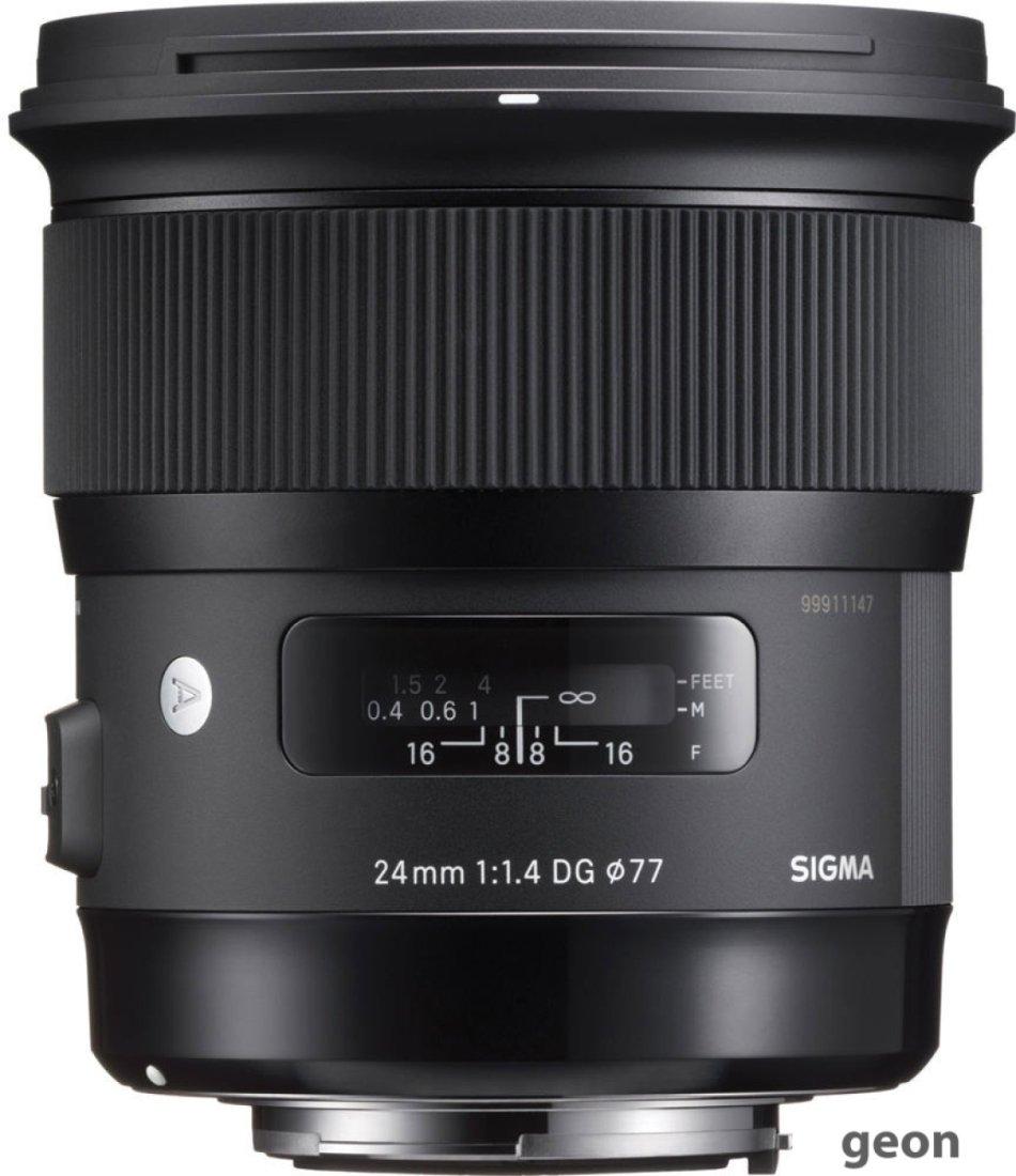 Объектив Sigma 24mm F1.4 DG HSM Art для Sony E - фото 2 - id-p216314009
