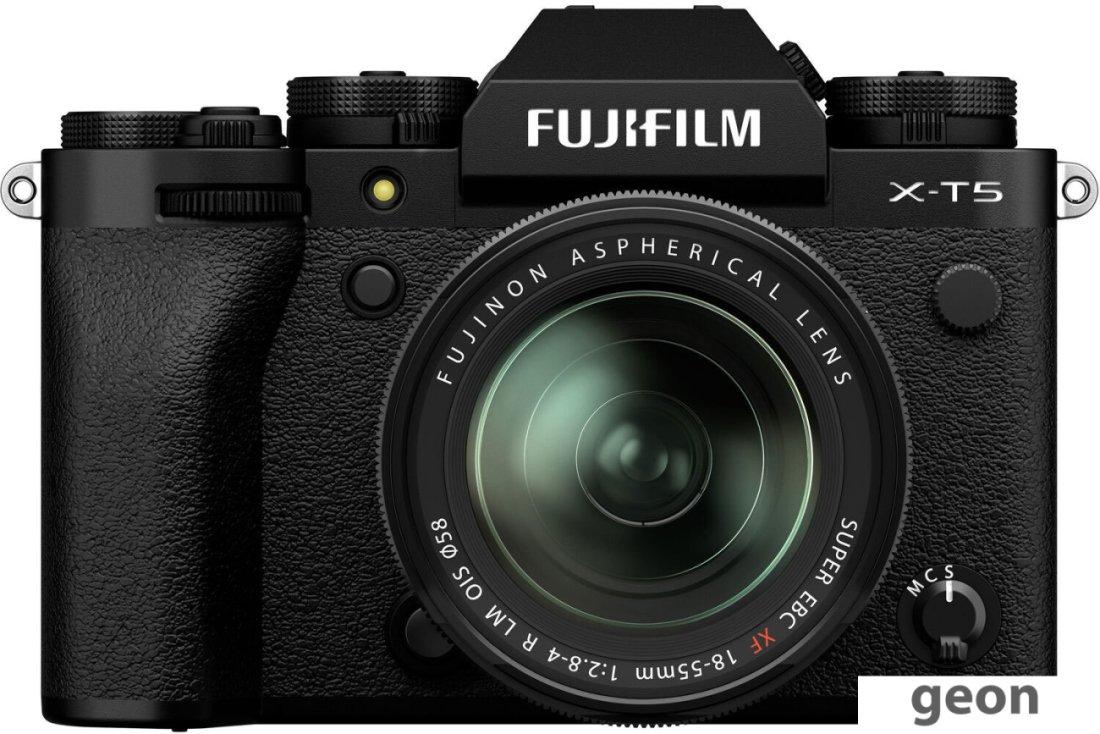 Беззеркальный фотоаппарат Fujifilm X-T5 Kit 18-55mm (черный) - фото 1 - id-p216317992