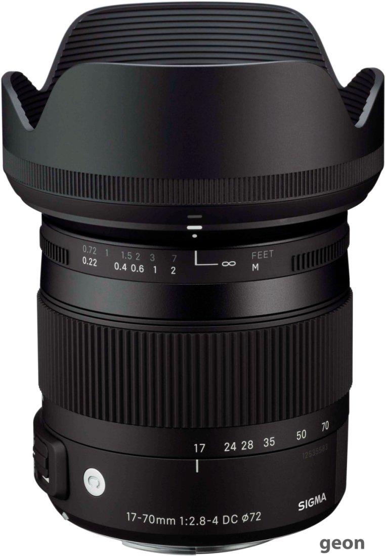 Объектив Sigma 17-70mm F2.8-4 DC MACRO OS HSM Nikon - фото 2 - id-p216314085